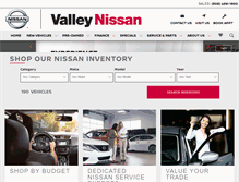 Tablet Screenshot of drivevalleynissan.com